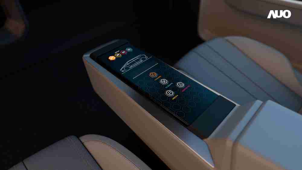 人生就是博以人性化设计打造多变形态中控显示(Morphing Center Control)，，，，不使用时仅平面显示信息，，进行操作时，，，显示器则会动态隆起，，，转变成3D实体按钮，，，，并有触觉回馈，，展示人机互动新体验